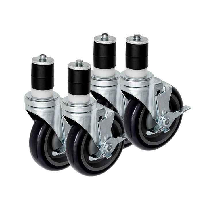 Restaurantware Kitchen Tek 5In Heavy Duty Swivel Casters, For Work Table & Equipment Stand - Restaurant Equipment and Smallwares - Canadian Distribution - Ships Free Within Canada on Orders Above CAD $199