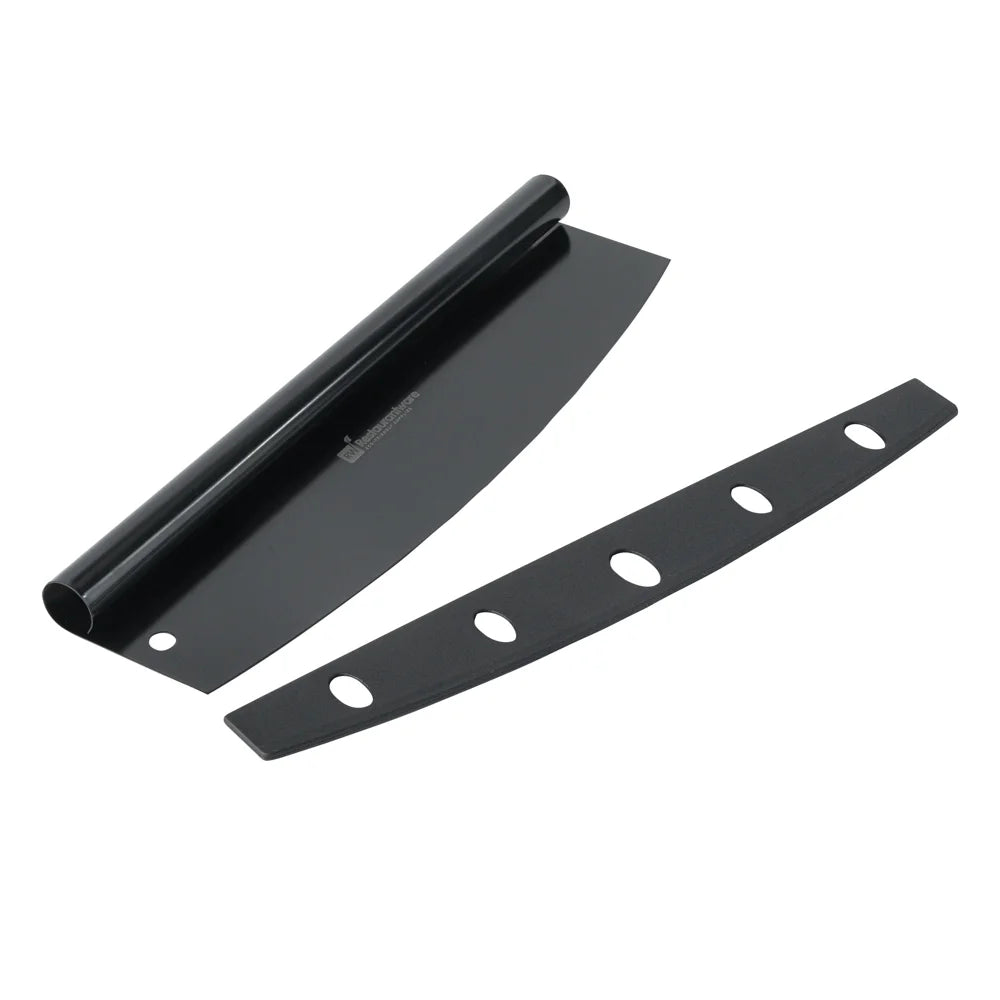 Restaurantware Rocker Black Stainless Steel Pizza Cutter, 13.75X3.5In, With Cover - Restaurant Equipment and Smallwares - Canadian Distribution