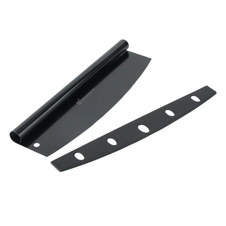 Restaurantware Rocker Black Stainless Steel Pizza Cutter, 13.75X3.5In, With Cover - Restaurant Equipment and Smallwares - Canadian Distribution