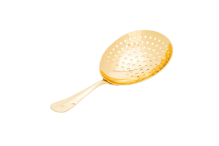 Restaurantware Bar Lux 6.5In Gold Plated Julep Strainer - Restaurant Equipment and Smallwares - Canadian Distribution