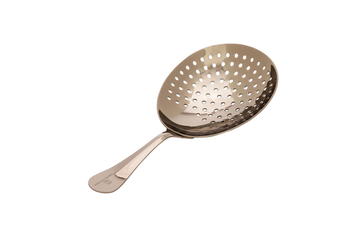 Restaurantware Bar Lux 6.5In Black-Plated Julep Strainer - Restaurant Equipment and Smallwares - Canadian Distribution