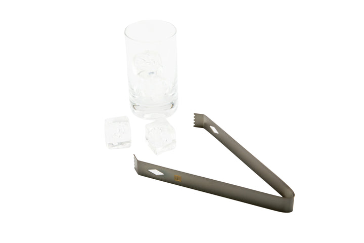 Restaurantware Bar Lux Black-Plated Ice Tong, 6.25X2.5X0.75In - Restaurant Equipment and Smallwares - Canadian Distribution - Ships Free Within Canada on Orders Above CAD $199