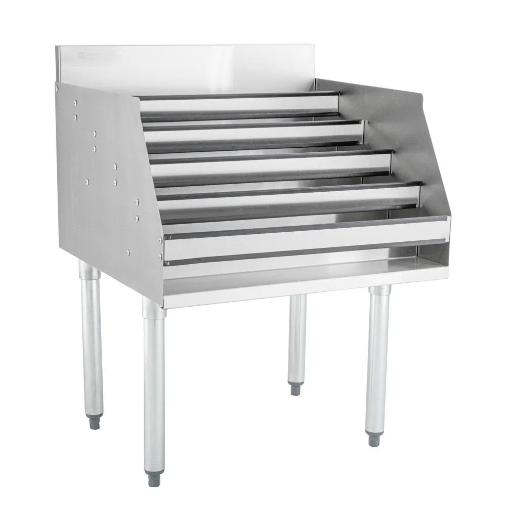 Restaurantware 24In 5 Tier Liquor Rack, Stainless Steel - Restaurant Equipment and Smallwares - Canadian Distribution