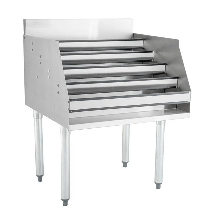 Restaurantware 24In 5 Tier Liquor Rack, Stainless Steel - Restaurant Equipment and Smallwares - Canadian Distribution