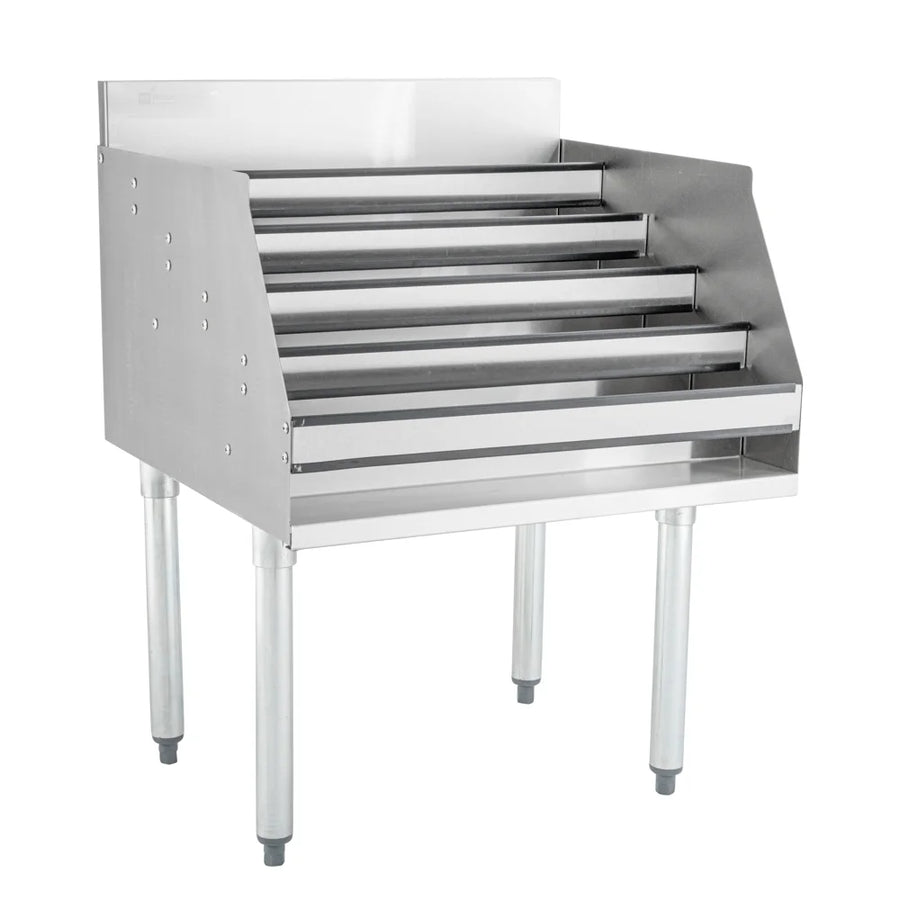 Restaurantware 24In 5 Tier Liquor Rack, Stainless Steel - Restaurant Equipment and Smallwares - Canadian Distribution