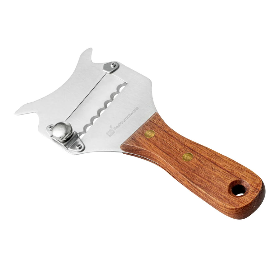 Restaurantware Met Lux Stainless Steel Truffle & Chocolate Shaver, 7.5X3.25In, With Wood Handle - Restaurant Equipment and Smallwares - Canadian Distribution