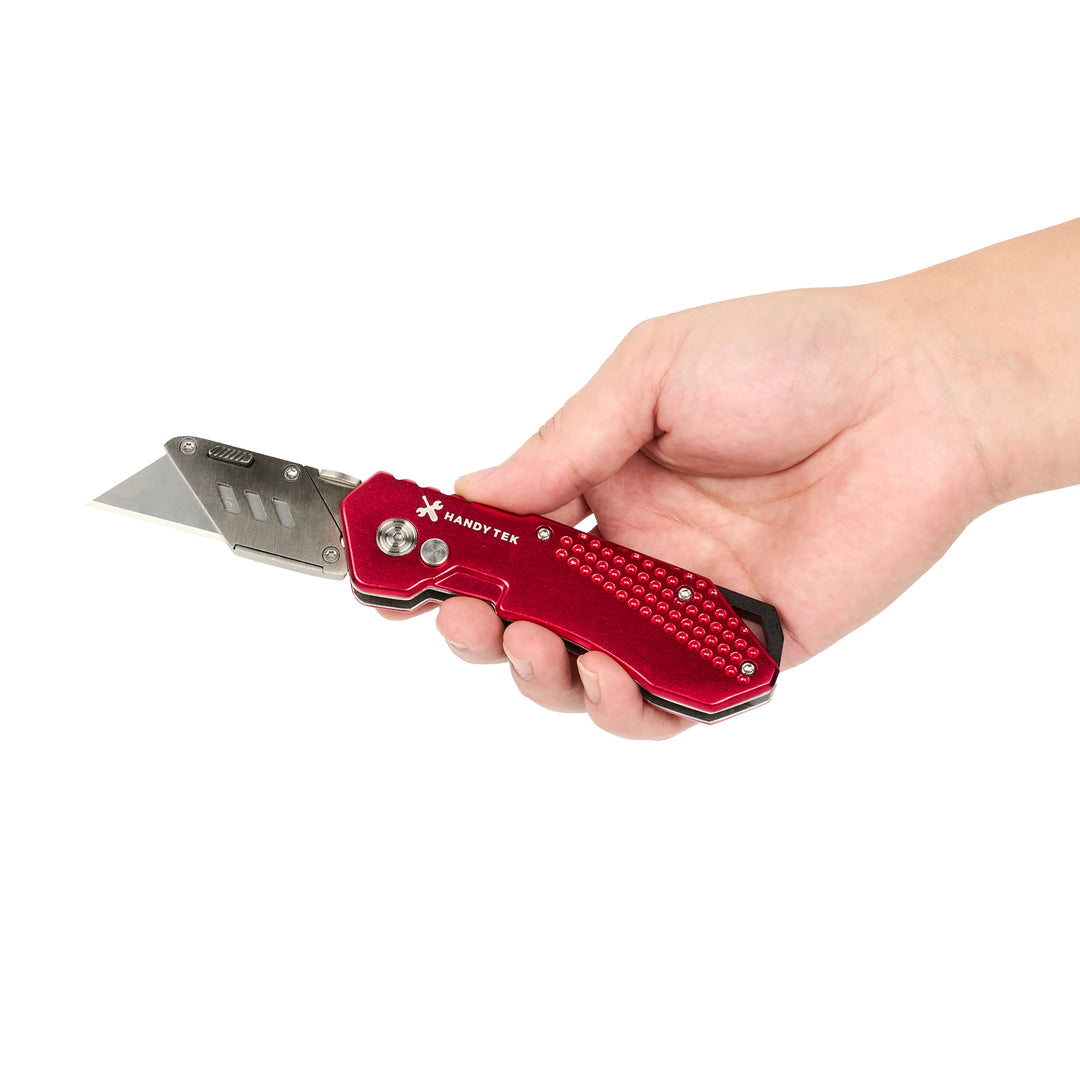 Restaurantware Heavy-Duty Folding Utility Knives, Quick Change Lock-Back, Red, 6.75 Inch - Restaurant Equipment and Smallwares - Canadian Distribution - Ships Free Within Canada on Orders Above CAD $199