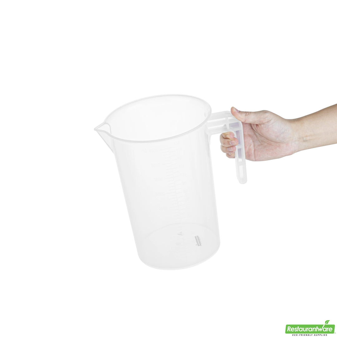 Restaurantware RW Base 4 Quart Measuring Cups, Plastic, Clear, 7.50 x 5.75 x 10 Inch - Restaurant Equipment and Smallwares - Canadian Distribution - Ships Free Within Canada on Orders Above CAD $199