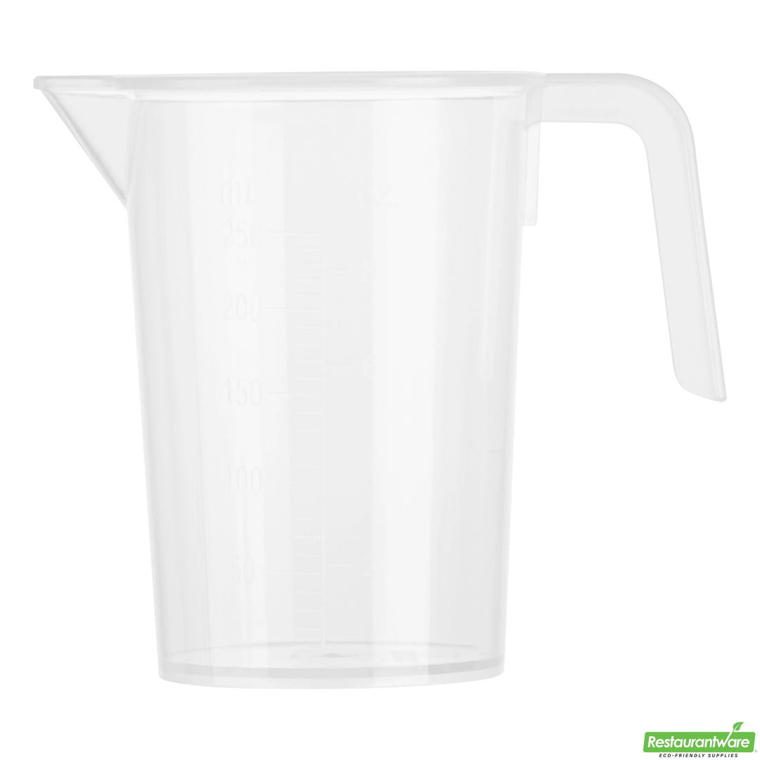 Restaurantware RW Base 1 Cup Measuring Cups, Plastic, Clear, 3.75 x 2.50 x 4.25 Inch - Restaurant Equipment and Smallwares - Canadian Distribution