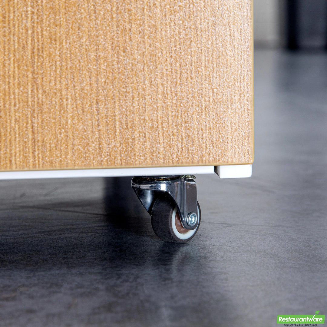 Restaurantware RW Hardware 1 Inch Swivel Plate Casters, Gray, includes Breaks & Mounting Hardware - Restaurant Equipment and Smallwares - Canadian Distribution - Ships Free Within Canada on Orders Above CAD $199