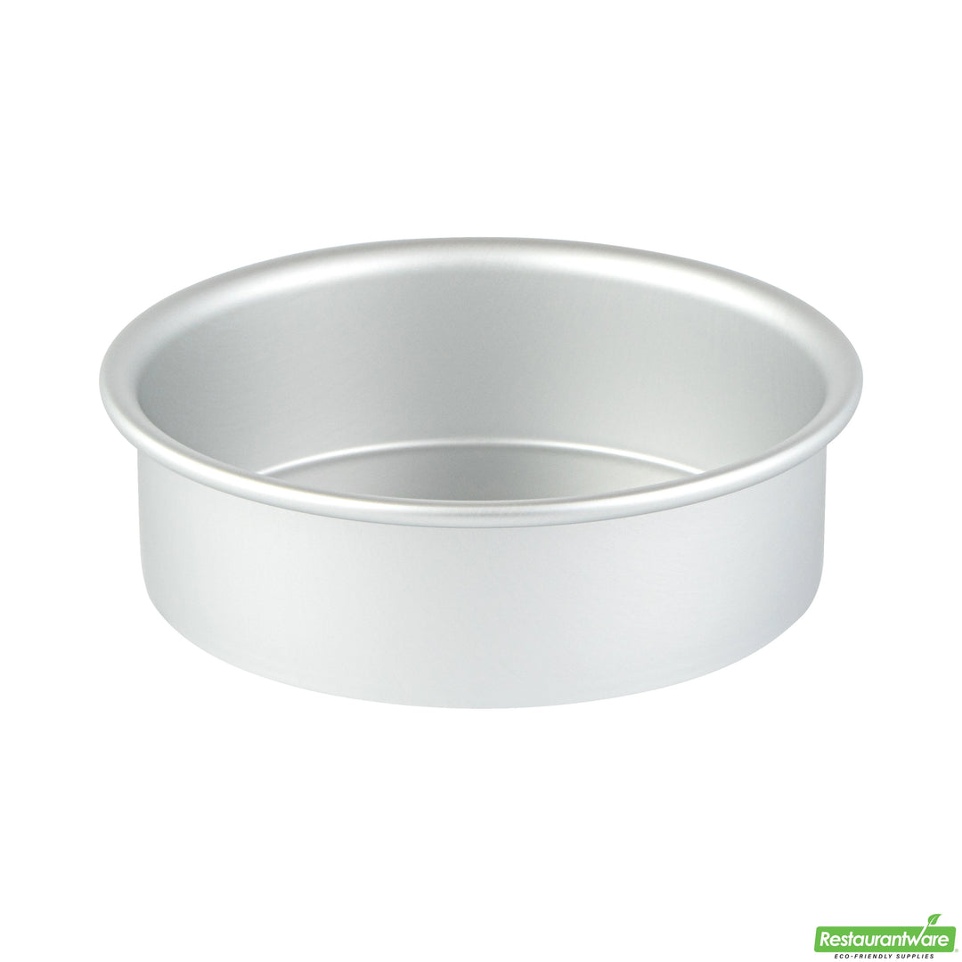 Restaurantware Met Lux 6 x 6 x 2 Inch Cake Pans, Aluminum, Round, Straight-Sided - Restaurant Equipment and Smallwares - Canadian Distribution
