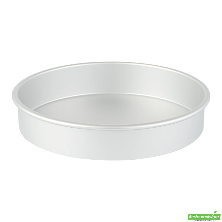 Restaurantware Met Lux 10 x 10 x 2 Inch Cake Pans, Aluminum, Round, Straight-Sided - Restaurant Equipment and Smallwares - Canadian Distribution