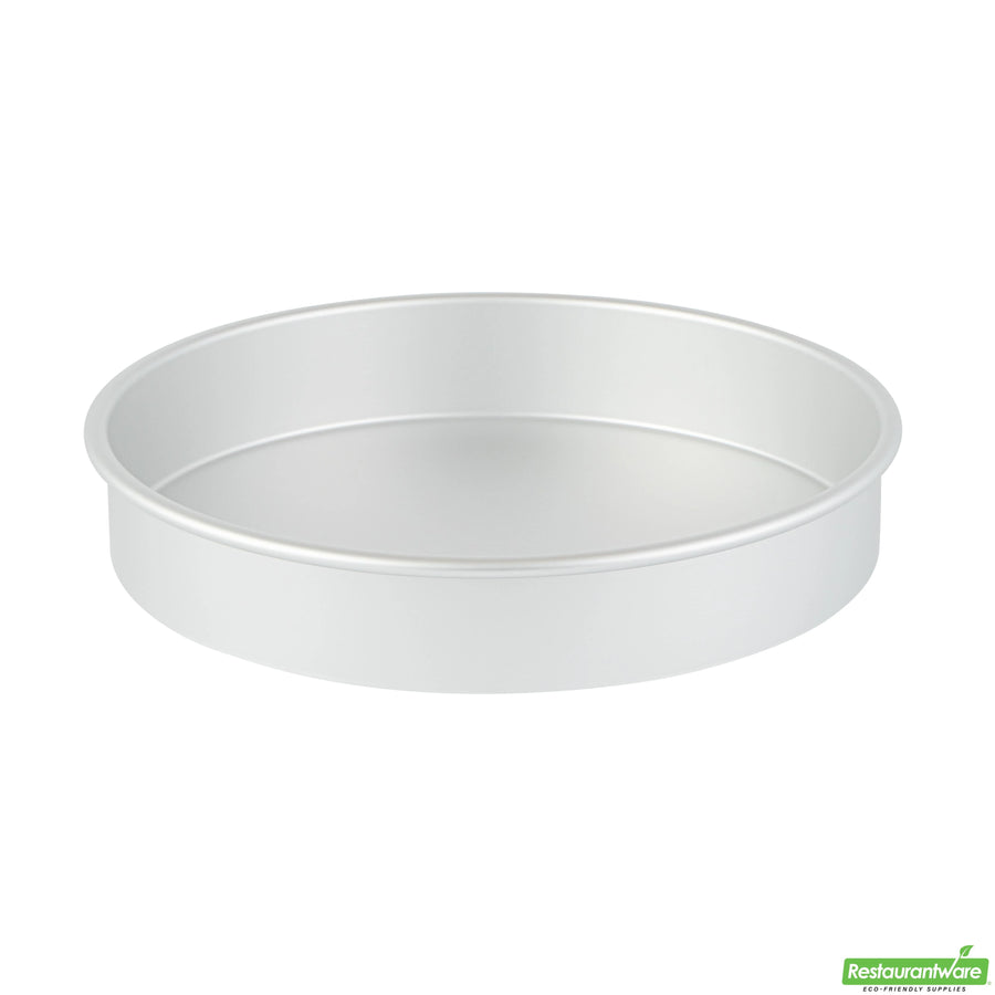 Restaurantware Met Lux 11 x 11 x 2 Inch Cake Pans, Aluminum, Round, Straight-Sided - Restaurant Equipment and Smallwares - Canadian Distribution