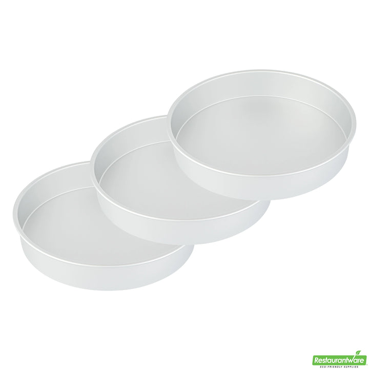 Restaurantware Met Lux 16 x 16 x 3 Inch Cake Pans, Aluminum, Round, Straight-Sided - Restaurant Equipment and Smallwares - Canadian Distribution - Ships Free Within Canada on Orders Above CAD $199