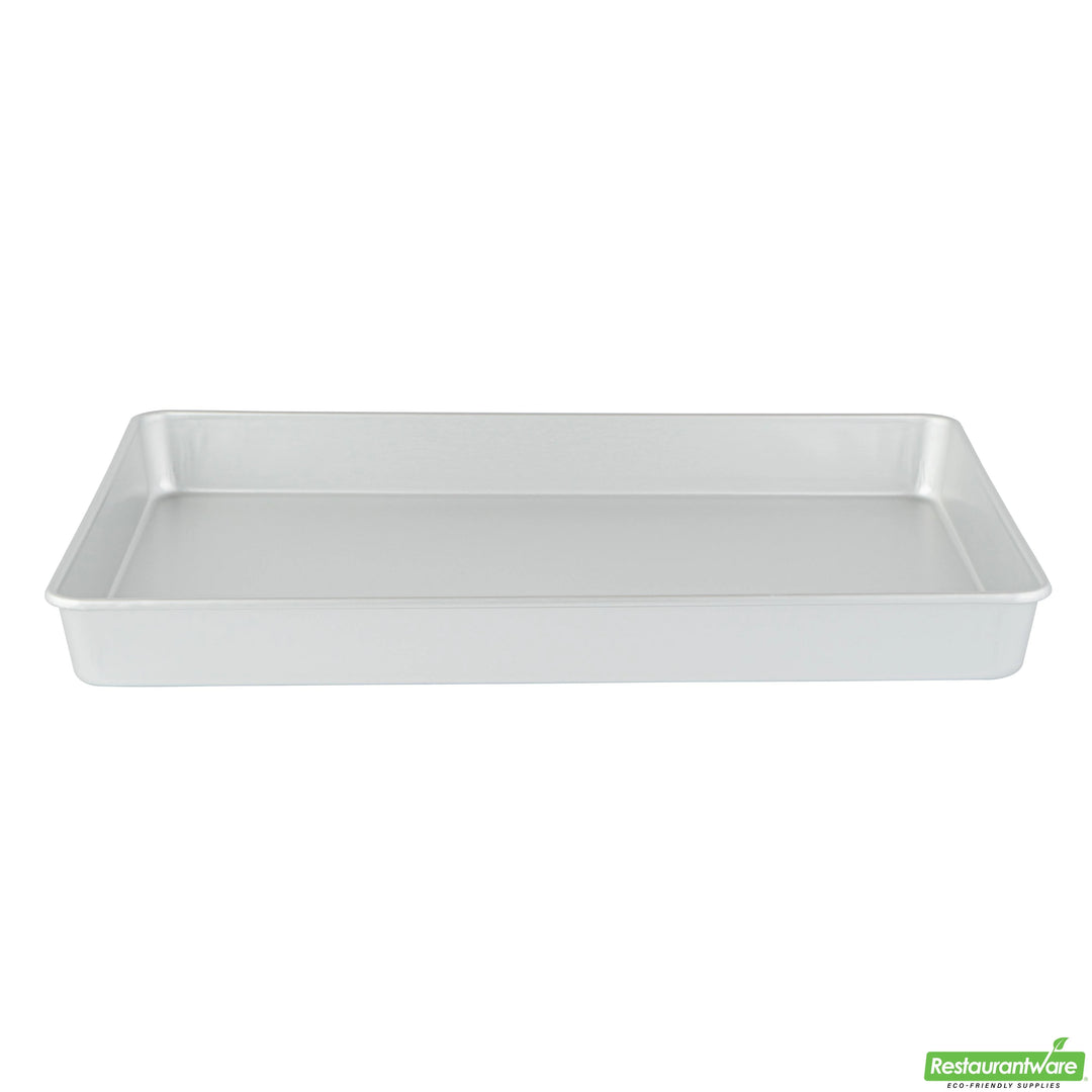 Restaurantware Met Lux 18 x 12 x 2 Inch Cake Pans, Aluminum, Rectangular - Restaurant Equipment and Smallwares - Canadian Distribution