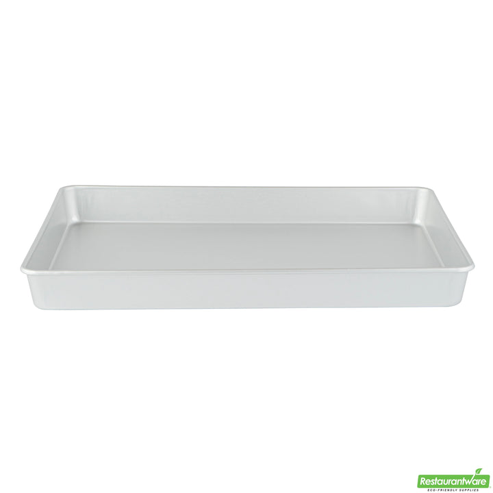 Restaurantware Met Lux 18 x 12 x 2 Inch Cake Pans, Aluminum, Rectangular - Restaurant Equipment and Smallwares - Canadian Distribution