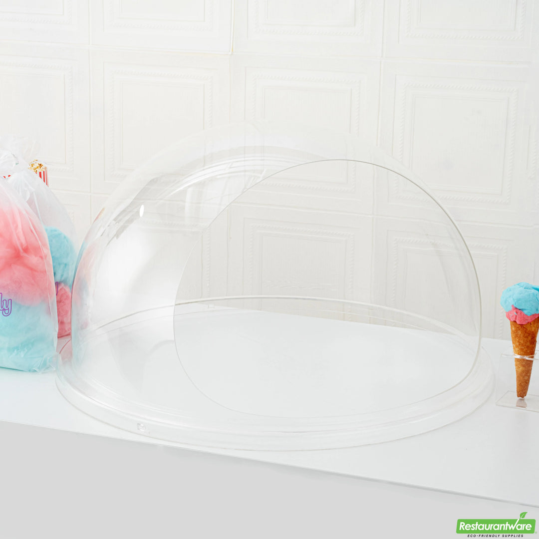 Restaurantware 28In Acrylic Bubble Shield, For Cotton Candy - Restaurant Equipment and Smallwares - Canadian Distribution - Ships Free Within Canada on Orders Above CAD $199