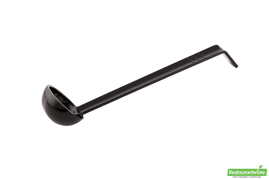 Restaurantware 10.5In Black Plastic Sauce Ladle - Restaurant Equipment and Smallwares - Canadian Distribution