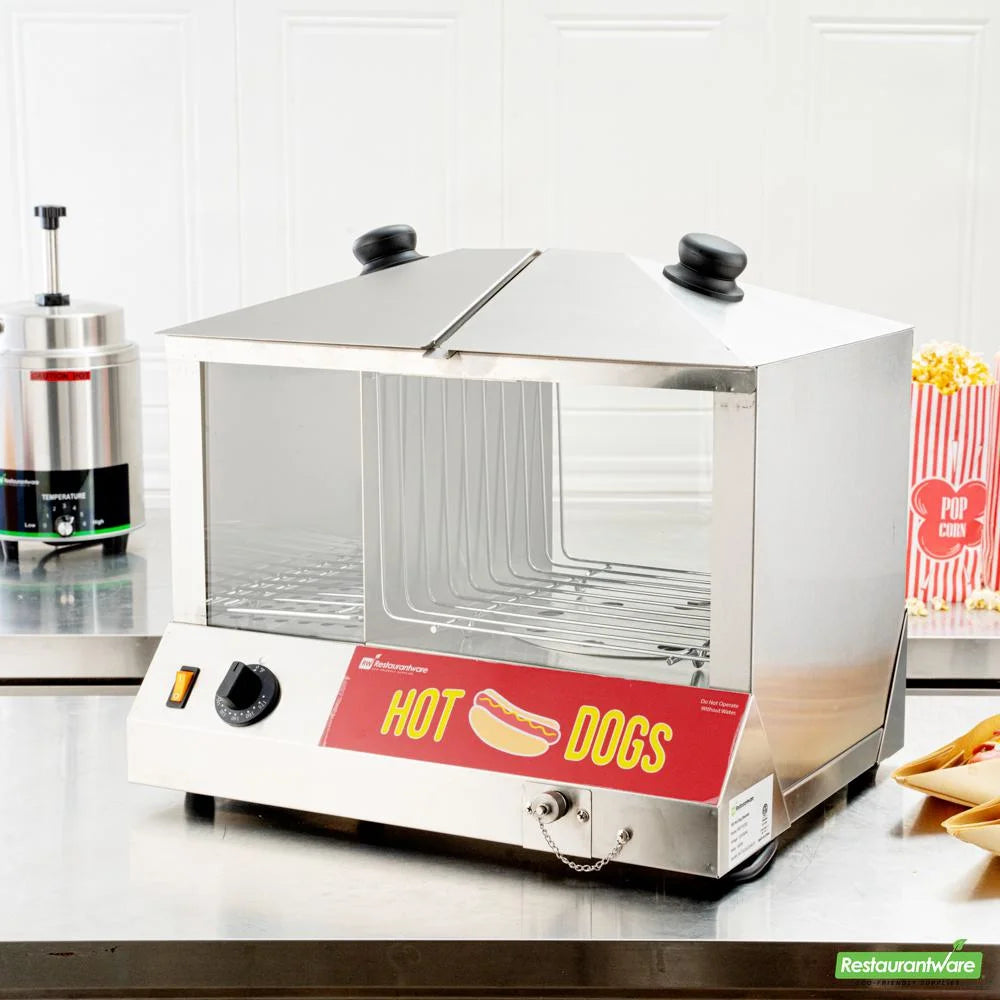 Restaurantware Hot Dog Steamer, Stainless Steel - Restaurant Equipment and Smallwares - Canadian Distribution - Ships Free Within Canada on Orders Above CAD $199