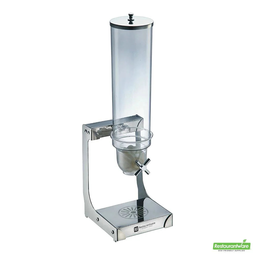 Restaurantware Met Lux 1-Compartment 3 Liter Cereal Dispenser, With Stainless Steel Body - Restaurant Equipment and Smallwares - Canadian Distribution