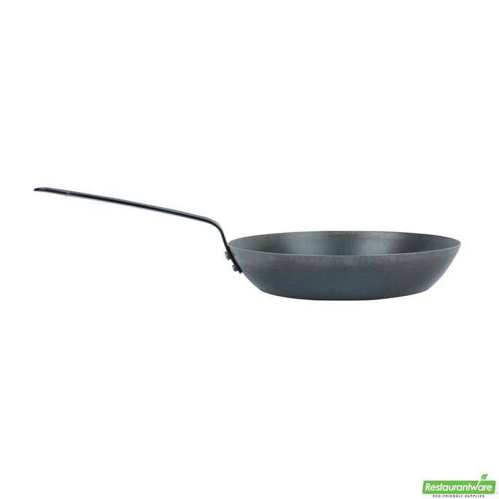 Restaurantware Met Lux 10 Inch Fry Pans, Carbon Steel, Black - Restaurant Equipment and Smallwares - Canadian Distribution