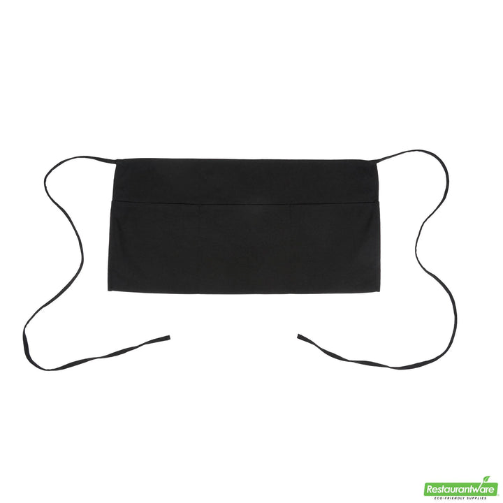 Restaurantware RW Base 3-Pocket Bib Aprons, Black, 24 x 12 Inch - Restaurant Equipment and Smallwares - Canadian Distribution