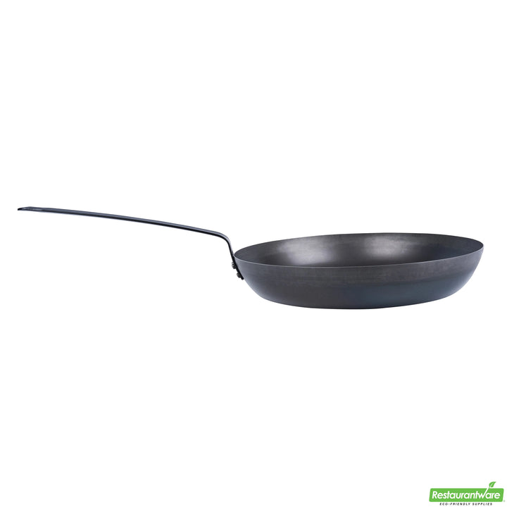 Restaurantware Met Lux 14 Inch Fry Pans, Carbon Steel, Black - Restaurant Equipment and Smallwares - Canadian Distribution