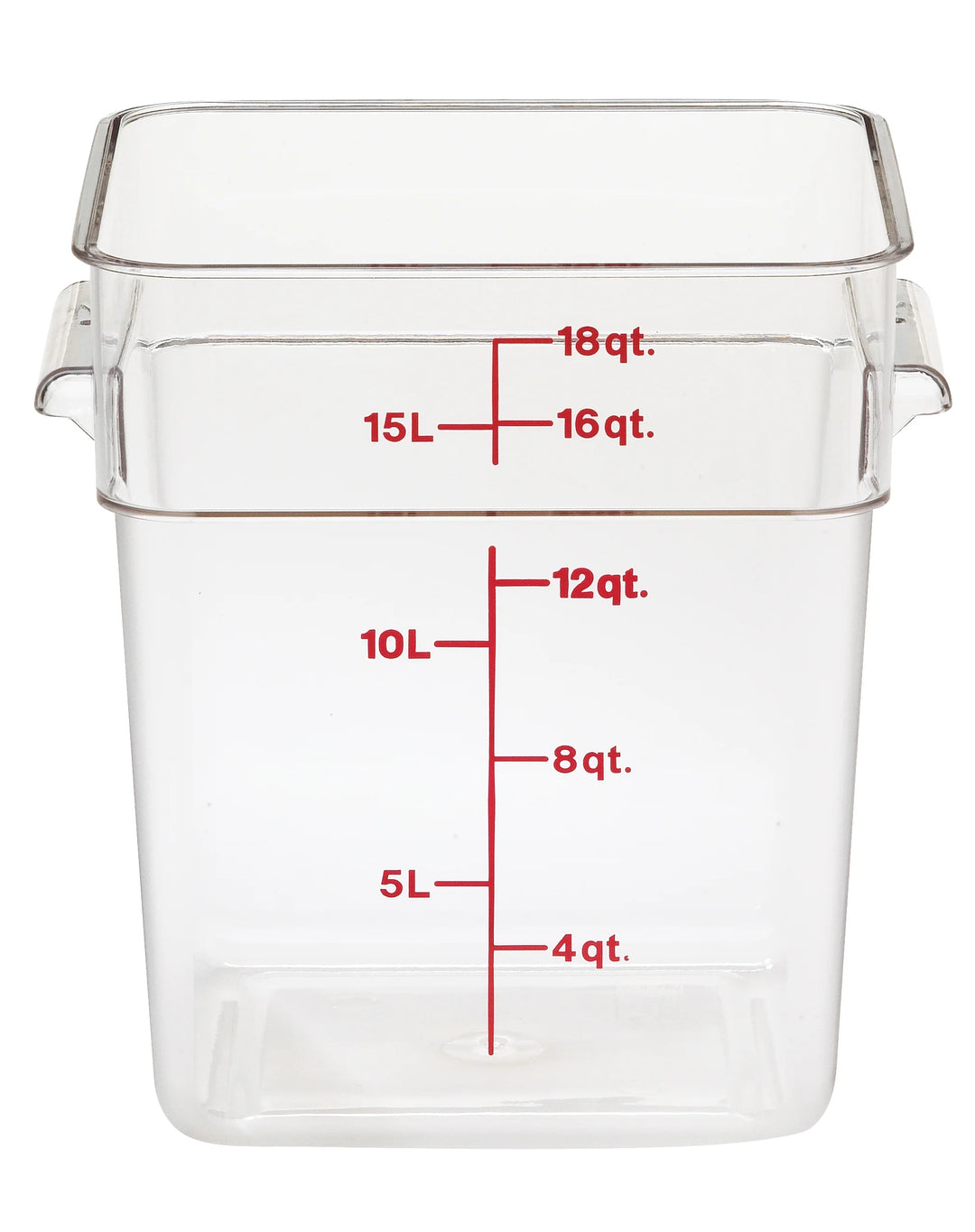 Cambro 18Qt Square Clear Camwear Food Storage Container - Restaurant Equipment and Smallwares - Canadian Distribution