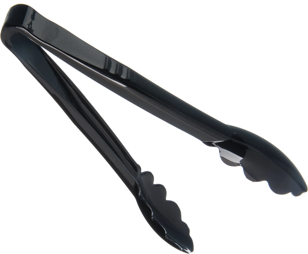 Carlisle 9In Black Plastic Utility Tongs - Restaurant Equipment and Smallwares - Canadian Distribution - Ships Free Within Canada on Orders Above CAD $199
