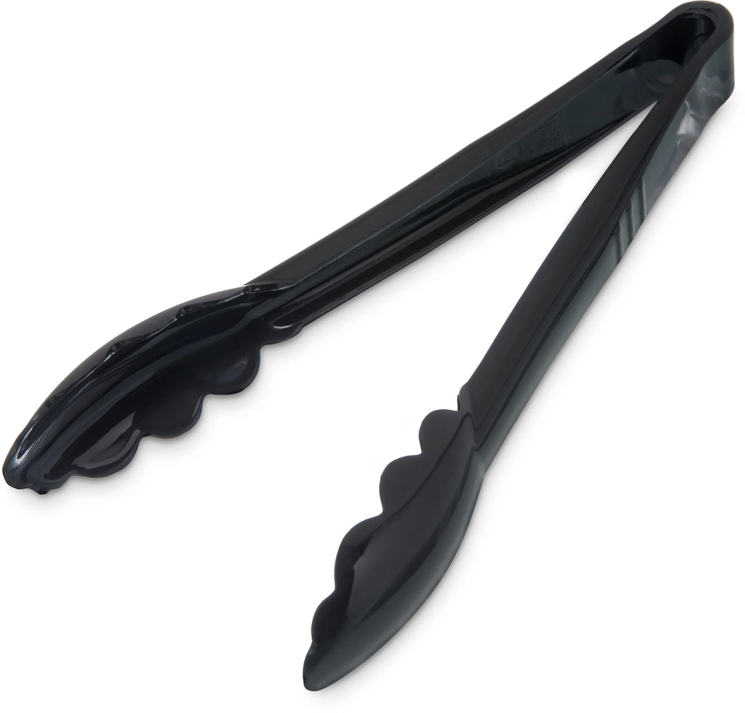Carlisle 9In Black Plastic Utility Tongs - Restaurant Equipment and Smallwares - Canadian Distribution