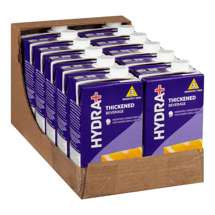 Hydra+ Iddsi 3 Thick Orange Juice, 100 Percent, Tetra