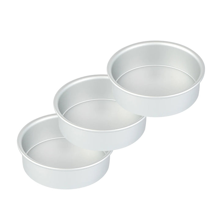 Restaurantware Met Lux 6 x 6 x 2 Inch Cake Pan, Aluminum, Round, Straight-Sided - Restaurant Equipment and Smallwares - Canadian Distribution - Ships Free Within Canada on Orders Above CAD $199