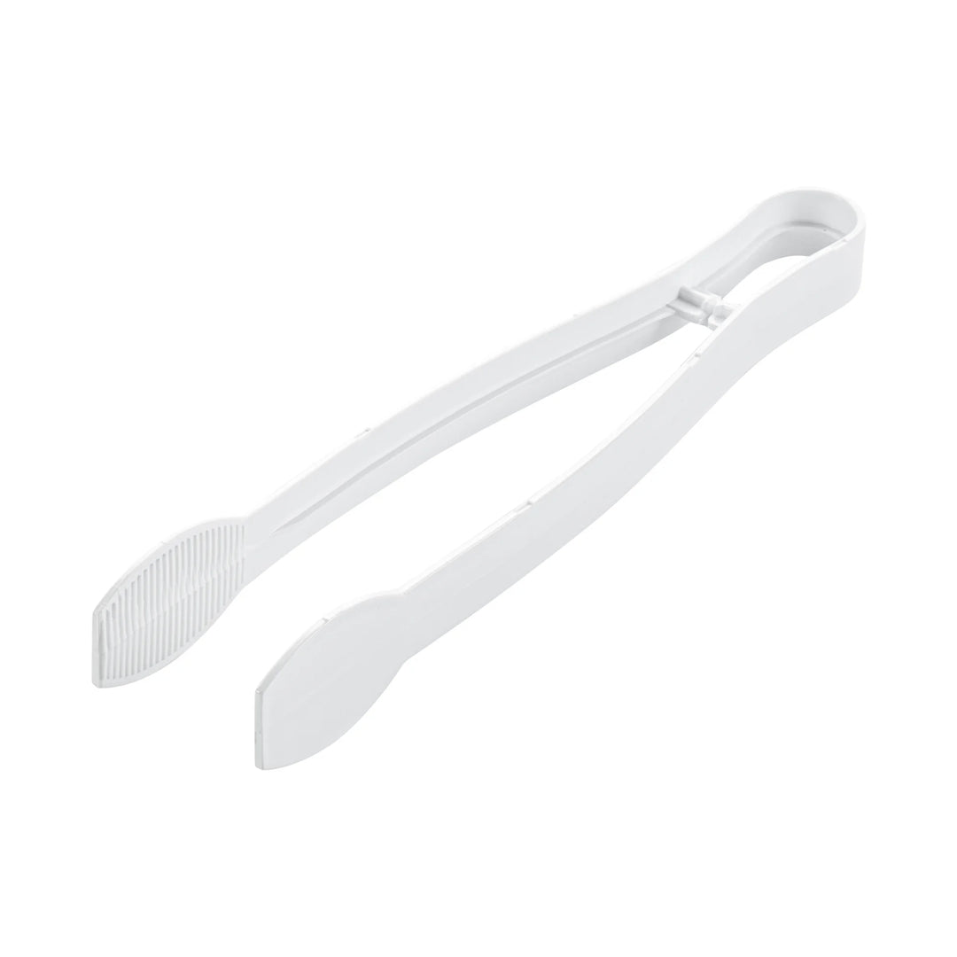 Restaurantware Cater Tek 9 Inch Ridged Tongs, Plastic, White - Restaurant Equipment and Smallwares - Canadian Distribution