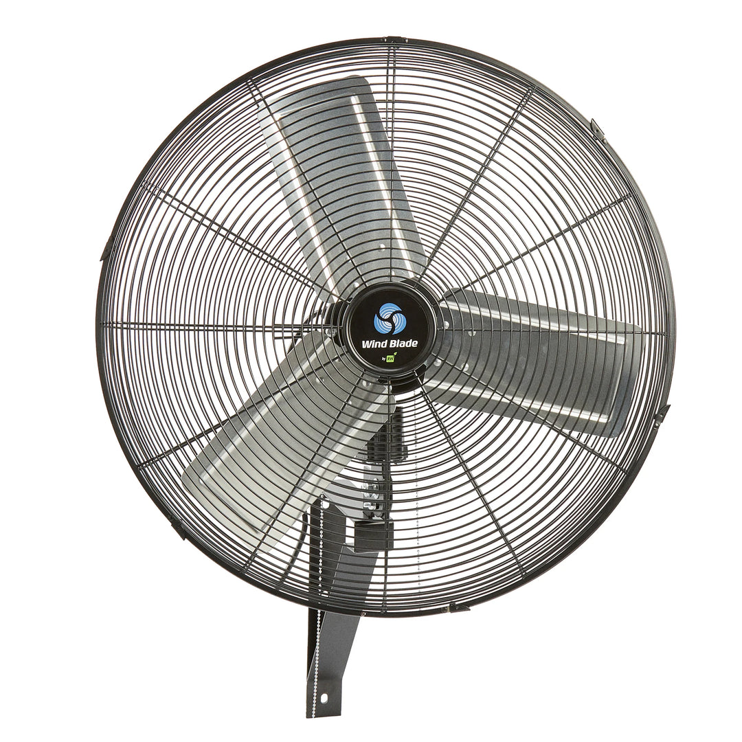 Restaurantware Wind Blade 3-Speed Oscillating Industrial Wall-Mount Fan, 24 Inch, Tilt Head - Restaurant Equipment and Smallwares - Canadian Distribution