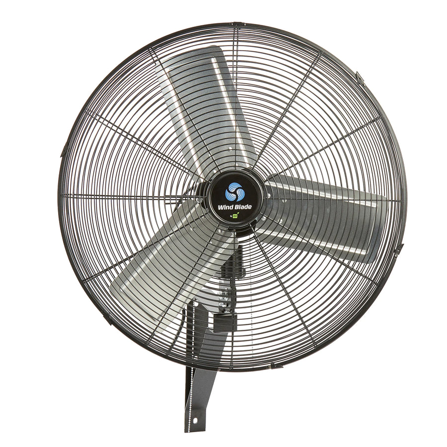 Restaurantware Wind Blade 3-Speed Oscillating Industrial Wall-Mount Fan, 24 Inch, Tilt Head - Restaurant Equipment and Smallwares - Canadian Distribution