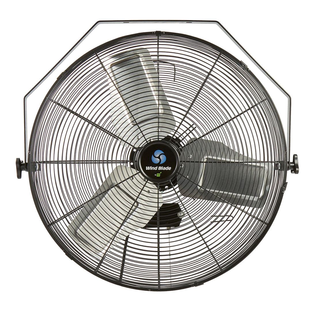 Restaurantware Wind Blade 3-Speed Industrial Wall-Mount Fan, 24 Inch, Tilt Head - Restaurant Equipment and Smallwares - Canadian Distribution