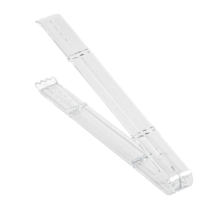 Restaurantware Cater Tek Heavy-Duty 9 Inch Serrated Tongs, Plastic, Clear - Restaurant Equipment and Smallwares - Canadian Distribution - Ships Free Within Canada on Orders Above CAD $199