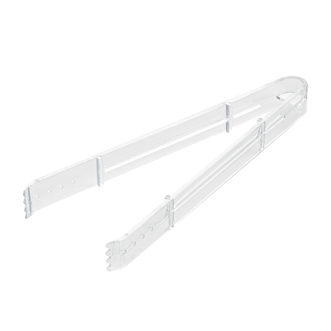 Restaurantware Cater Tek Heavy-Duty 9 Inch Serrated Tongs, Plastic, Clear - Restaurant Equipment and Smallwares - Canadian Distribution