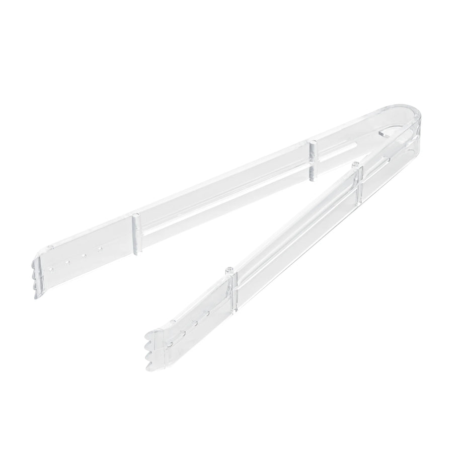 Restaurantware Cater Tek Heavy-Duty 9 Inch Serrated Tongs, Plastic, Clear - Restaurant Equipment and Smallwares - Canadian Distribution