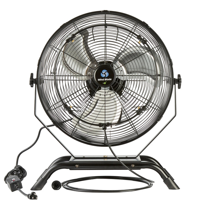 Restaurantware Wind Blade 3-Speed Industrial Floor & Wall-Mount Fan, 18 Inch, includes Misting Kit - Restaurant Equipment and Smallwares - Canadian Distribution