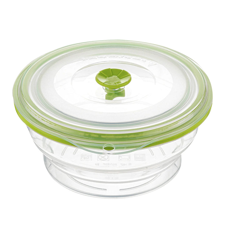 Restaurantware Fresh Hero 31 Ounce Collapsible Airtight Food Storage Containers, Green, Silicone, 7 x 7 x 3 Inch, includes Vented Lid - Restaurant Equipment and Smallwares - Canadian Distribution - Ships Free Within Canada on Orders Above CAD $199