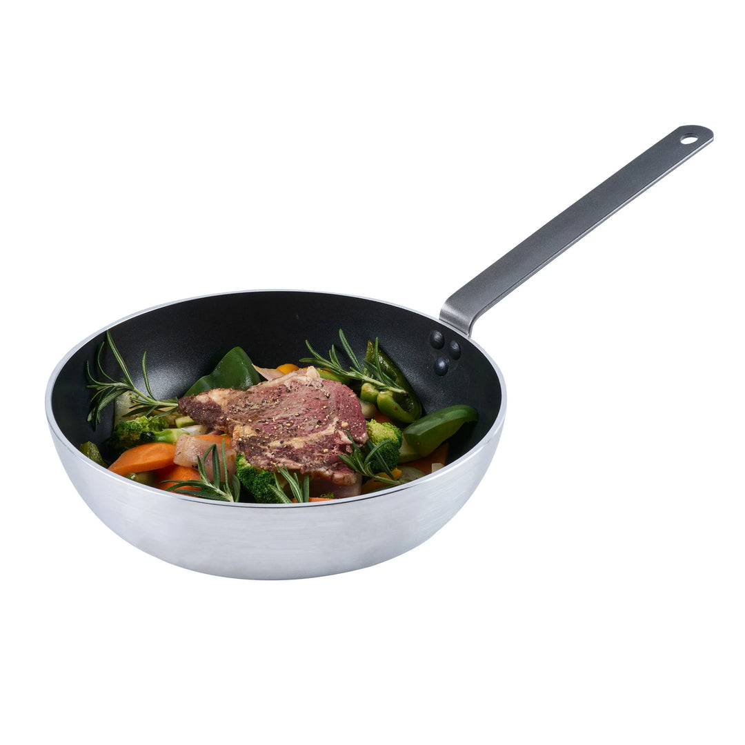 Restaurantware Met Lux 11 Inch Non-Stick Heavy-Duty Induction Ready Fry Pan, Aluminum - Restaurant Equipment and Smallwares - Canadian Distribution - Ships Free Within Canada on Orders Above CAD $199