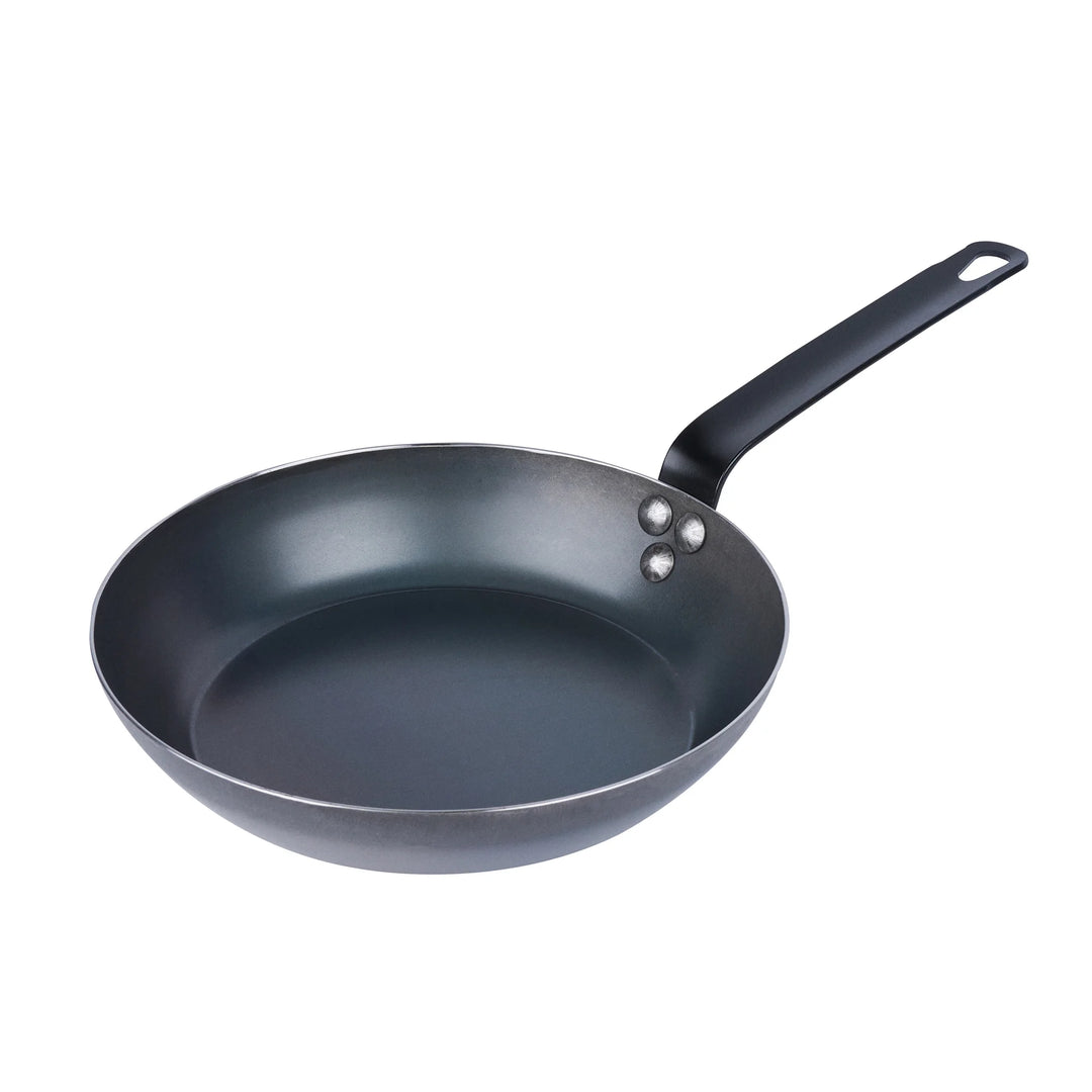 Restaurantware Met Lux 9.50 Inch Fry Pan, Carbon Steel, Black - Restaurant Equipment and Smallwares - Canadian Distribution