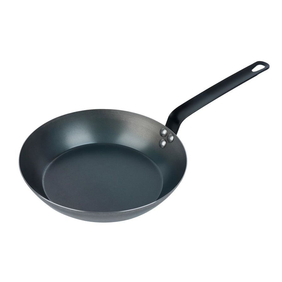 Restaurantware Met Lux 10 Inch Fry Pan, Carbon Steel, Black - Restaurant Equipment and Smallwares - Canadian Distribution