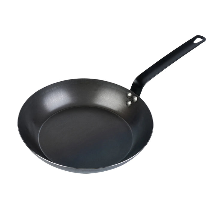 Restaurantware Met Lux 11 Inch Fry Pan, Carbon Steel, Black - Restaurant Equipment and Smallwares - Canadian Distribution