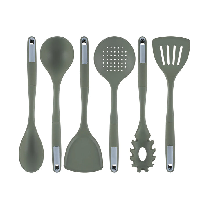 Restaurantware Met Lux 6-Piece Silicone Cooking Utensil Set, Green - Restaurant Equipment and Smallwares - Canadian Distribution