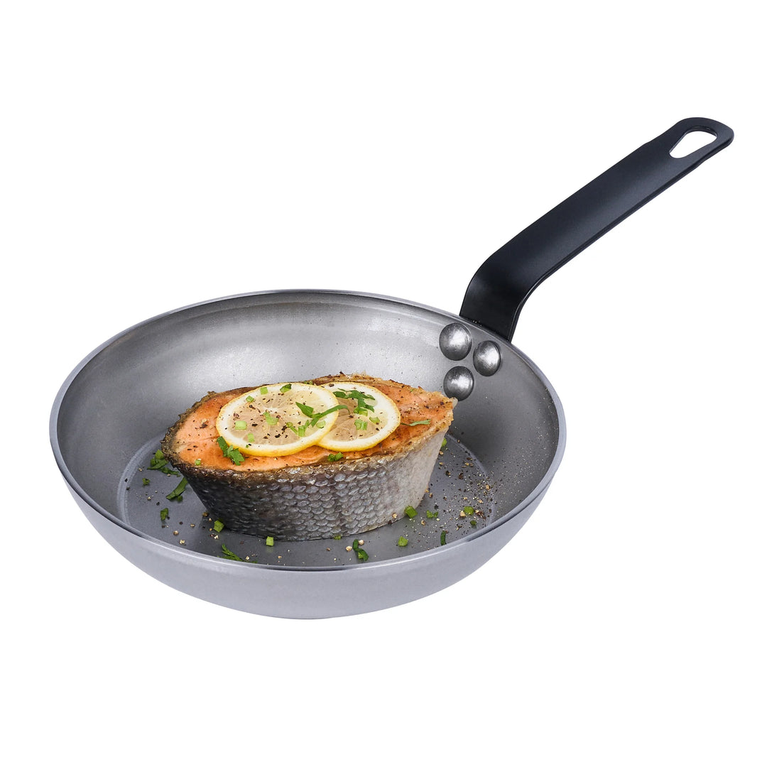 Restaurantware Met Lux 8 Inch Fry Pan, Carbon Steel - Restaurant Equipment and Smallwares - Canadian Distribution - Ships Free Within Canada on Orders Above CAD $199