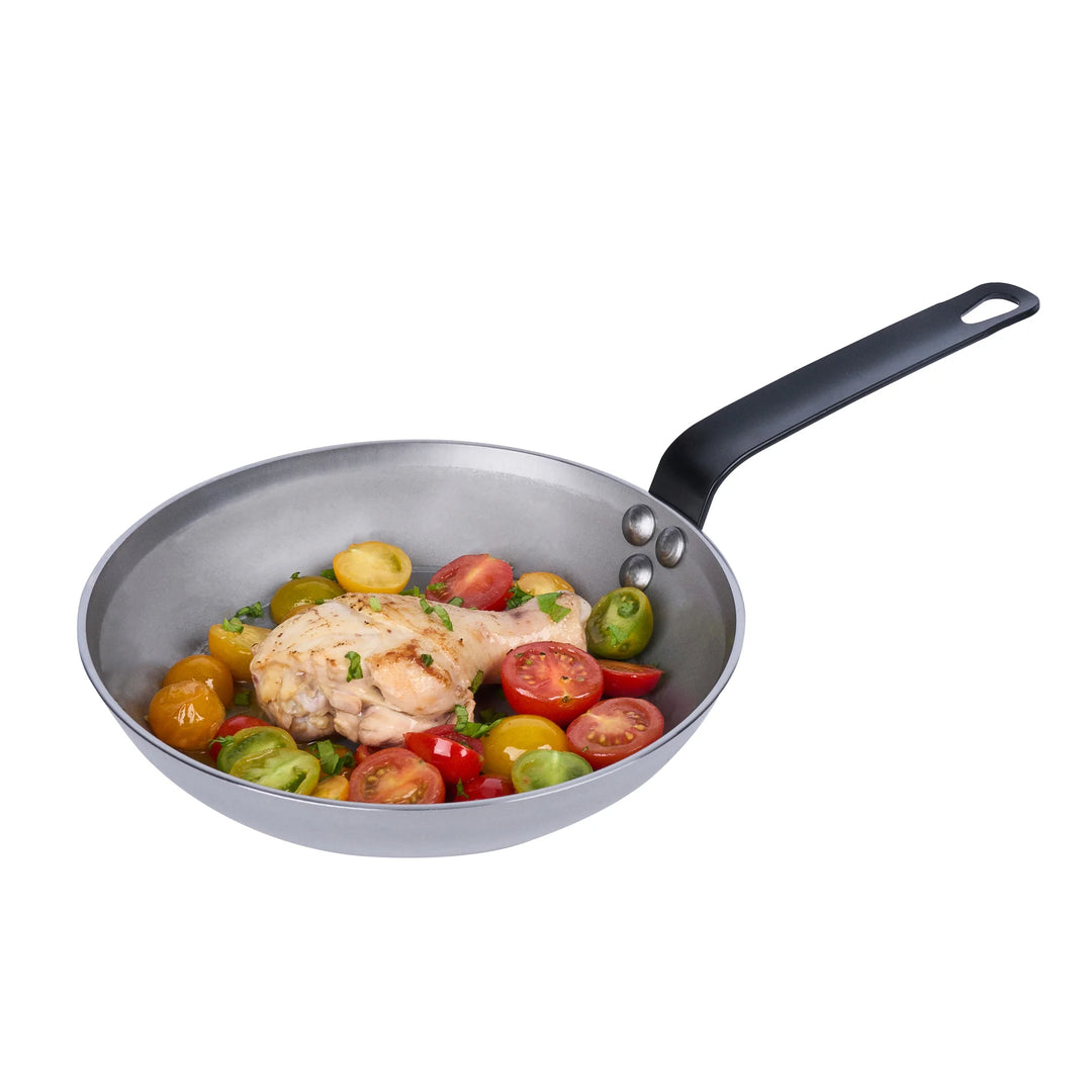 Restaurantware Met Lux 9 Inch Fry Pan, Carbon Steel - Restaurant Equipment and Smallwares - Canadian Distribution - Ships Free Within Canada on Orders Above CAD $199