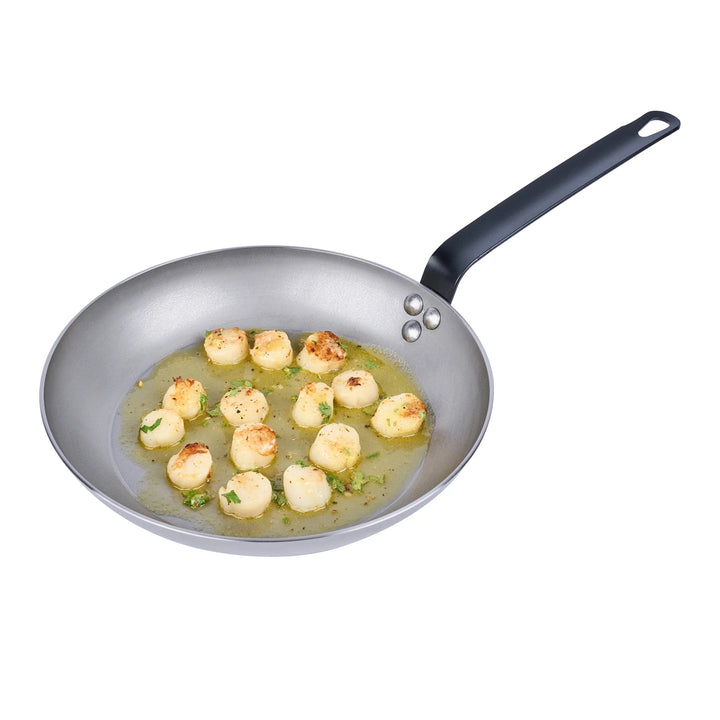 Restaurantware Met Lux 11 Inch Fry Pan, Carbon Steel - Restaurant Equipment and Smallwares - Canadian Distribution - Ships Free Within Canada on Orders Above CAD $199