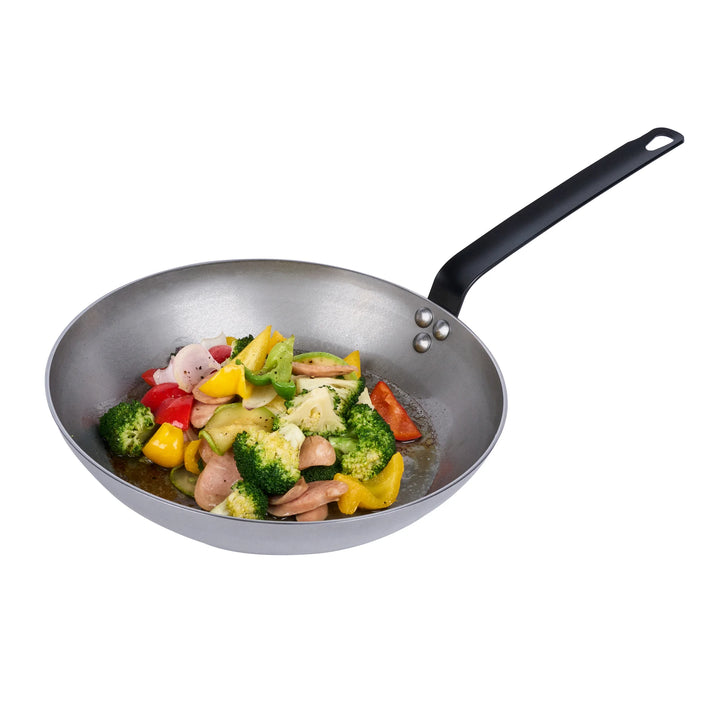 Restaurantware Met Lux 12 Inch Fry Pan, Carbon Steel - Restaurant Equipment and Smallwares - Canadian Distribution - Ships Free Within Canada on Orders Above CAD $199
